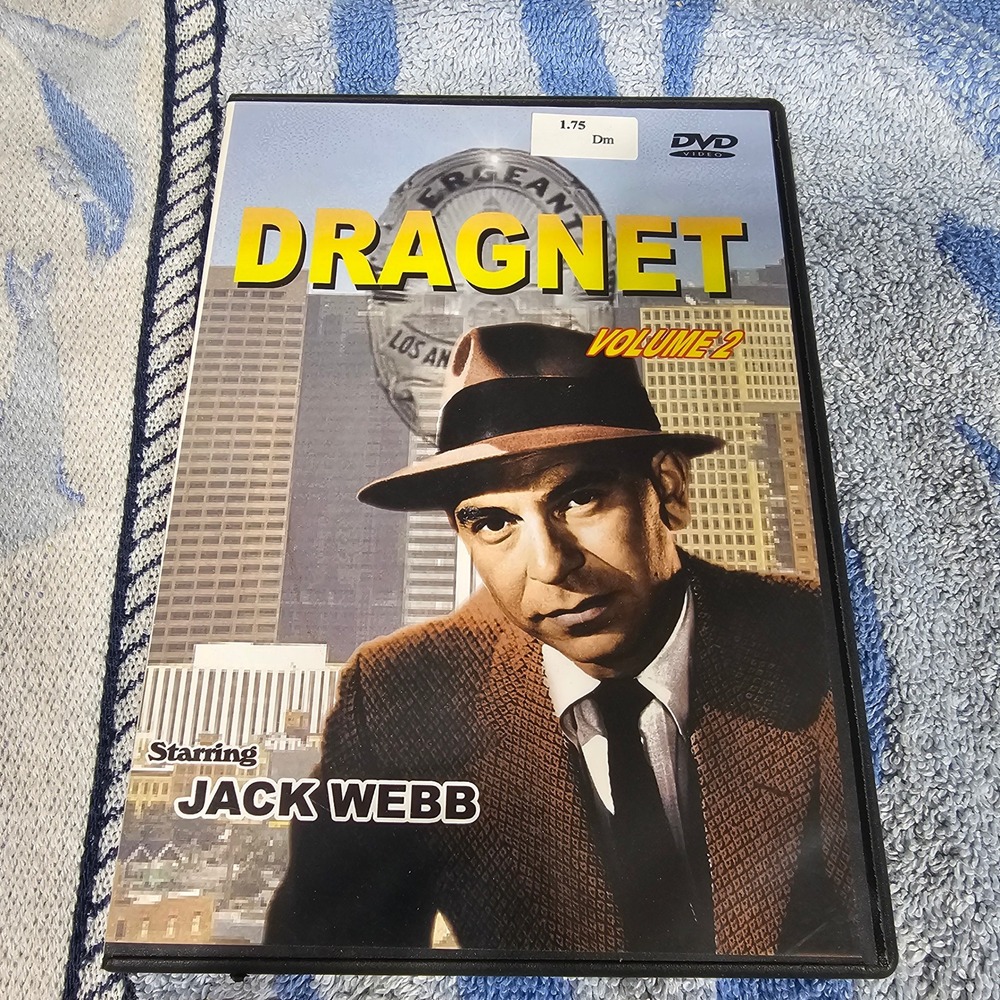 Dragnet Volume 2 DVD Jack Webb 3 Episodes Digiview TV-707 Black and White